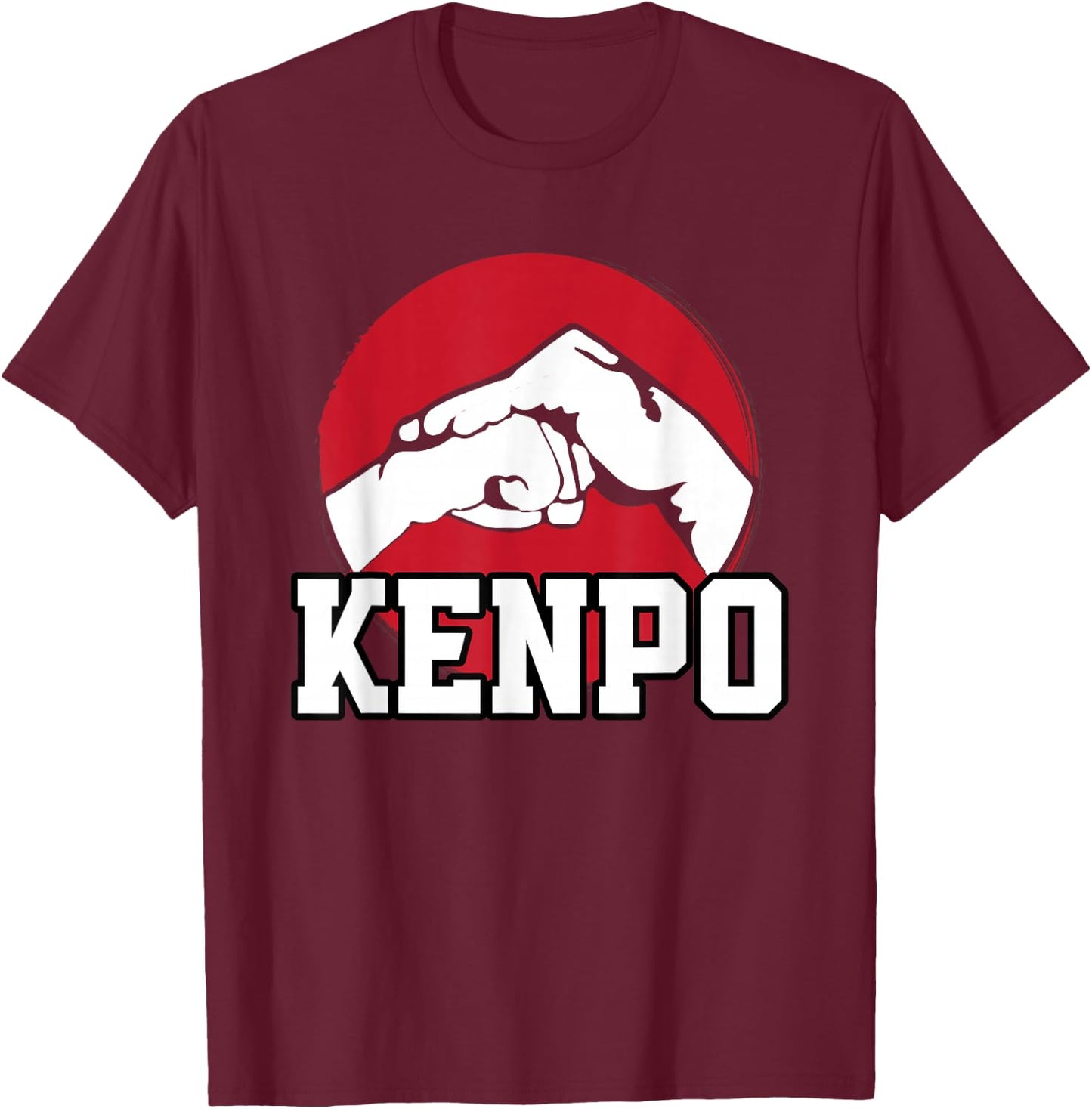 Great Kenpo Karate Fist Design Japanese Martial Art T-Shirt - T-Shirt | Maroon