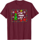 The Piano Elf - Cute Xmas Tree Lights Friends - Pianist T-Shirt - T-Shirt | Maroon