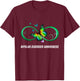 Infinity Butterfly Bipolar Disorder Awareness T-Shirt - T-Shirt | Maroon