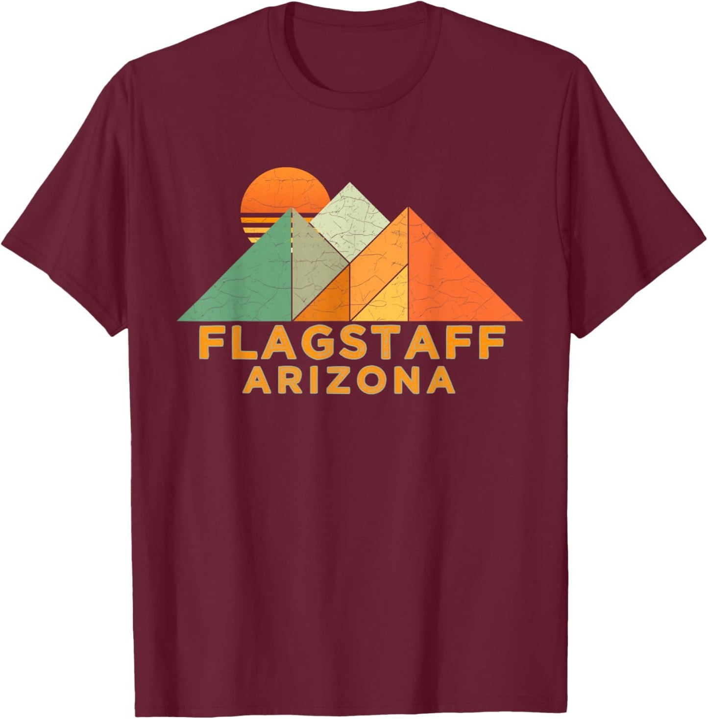 Retro Vintage Flagstaff Shirt T-Shirt - T-Shirt | Maroon