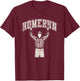 Funny Homerun Baseball and Football Mash Up gifts T-Shirt - T-Shirt | Maroon
