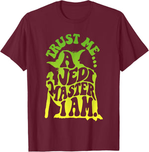 Star Wars Yoda Trust Me A Jedi Master I Am Vintage Poster T-Shirt - T-Shirt | Maroon