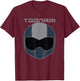 Toonami T.O.M. Simple Big Face T-Shirt - T-Shirt | Maroon