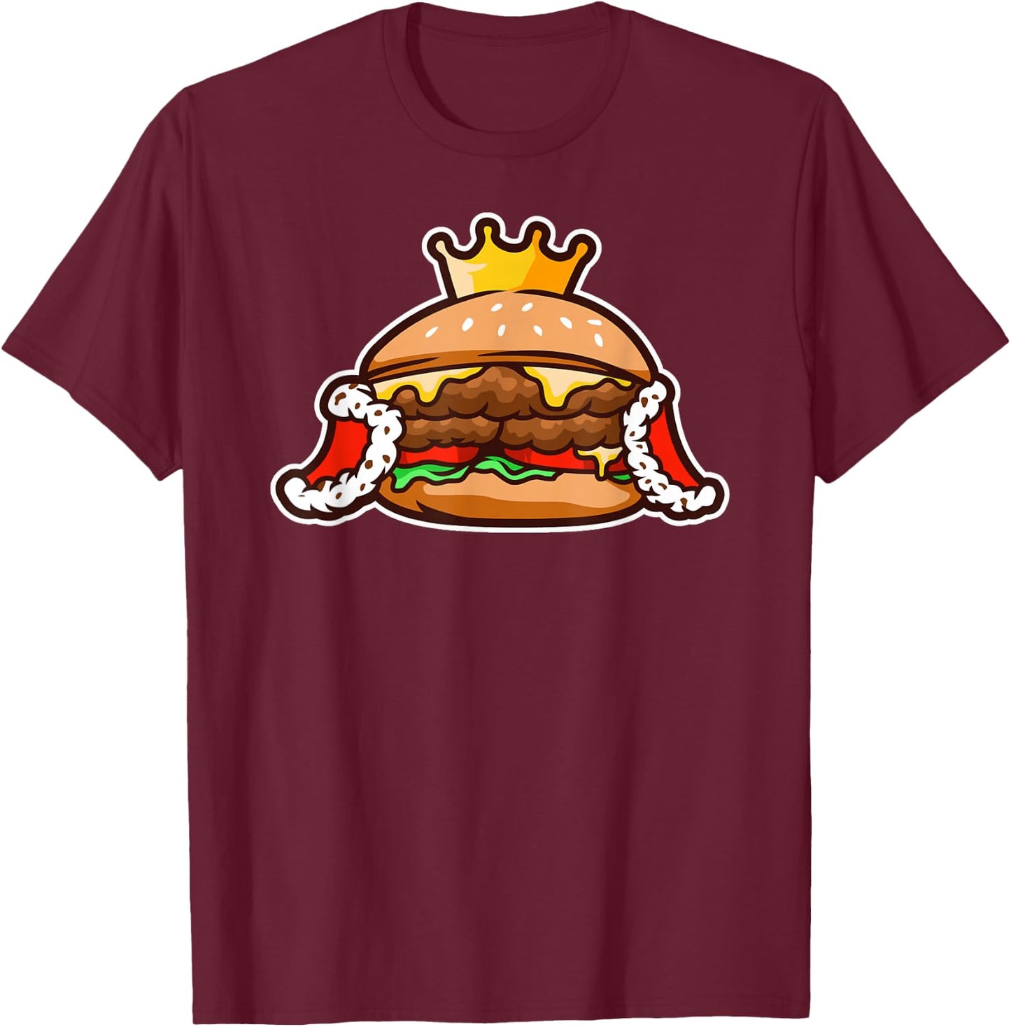 King Burger T-Shirt - T-Shirt | Maroon