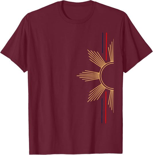 Minimalist Filipino Sun T-Shirt - T-Shirt | Maroon