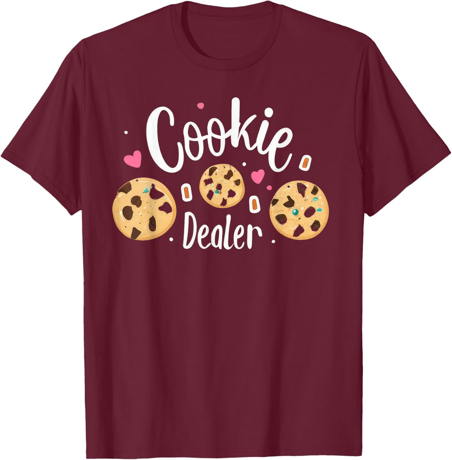 Cookie Dealer Cookie Lover T-Shirt - T-Shirt | Maroon
