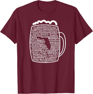 Drink Local Florida Breweries T-Shirt - T-Shirt | Maroon