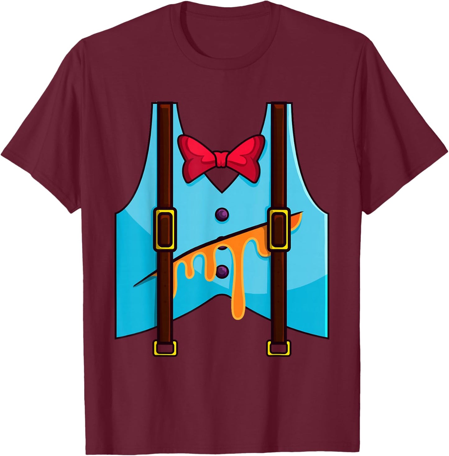 Humpty Dumpty Halloween Costume T-Shirt - T-Shirt | Maroon