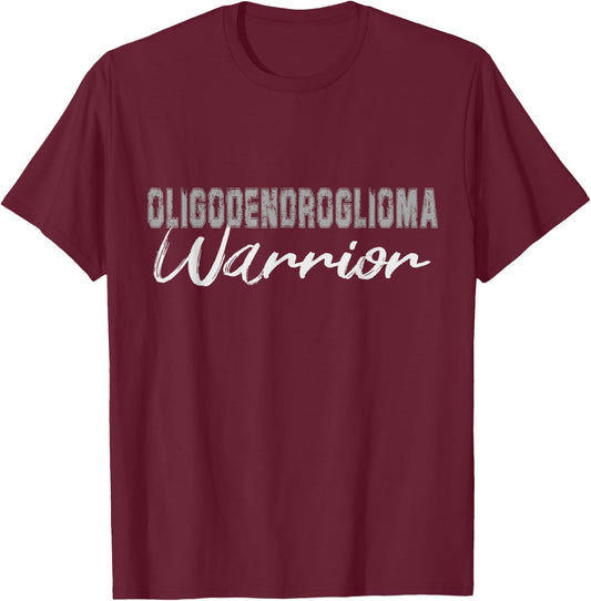 Oligodendroglioma Warrior T-Shirt - T-Shirt | Maroon