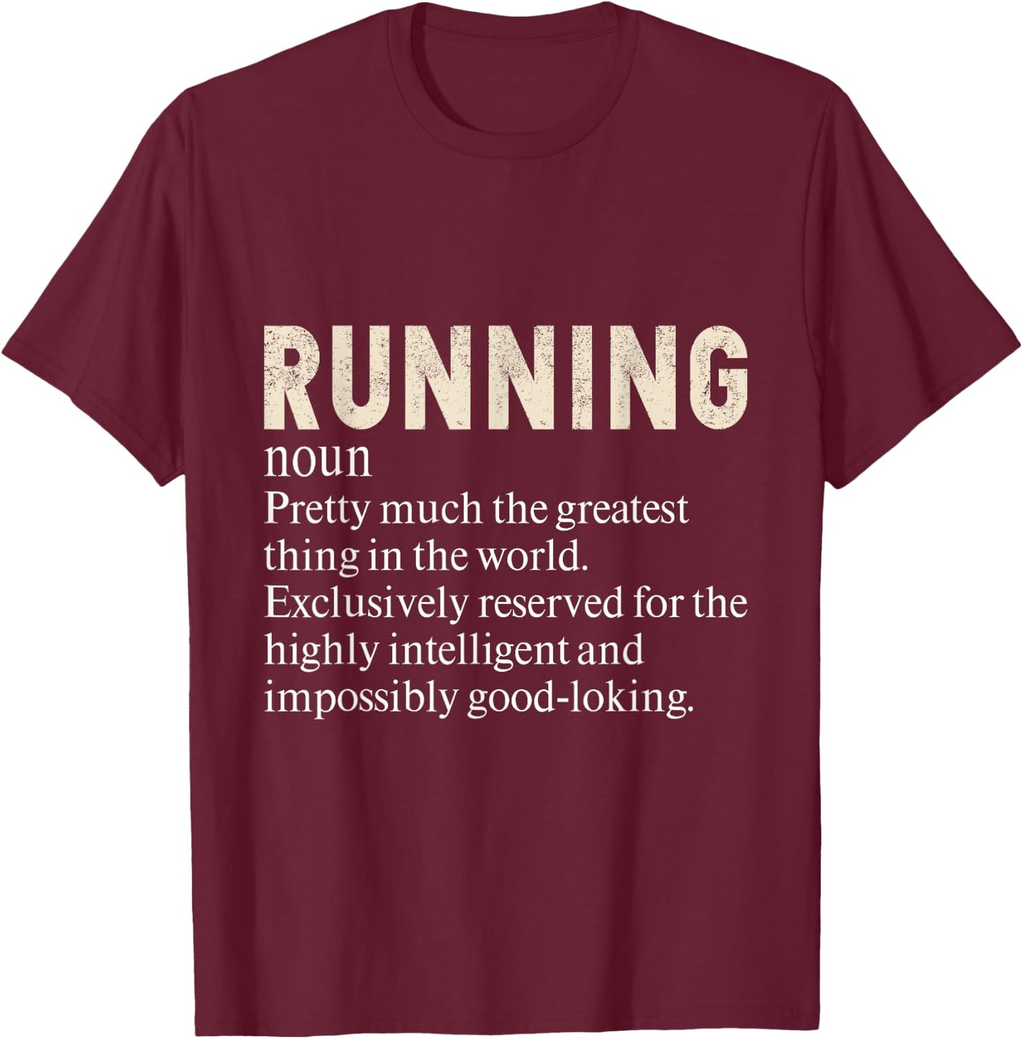 Running Funny Definition For Runners Love To Run T-Shirt - T-Shirt | Maroon