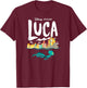 Luca - Coastal Sea Monster T-Shirt - T-Shirt | Maroon
