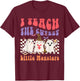 Ghost Witches I Teach The Cutest Monsters Halloween Teacher T-Shirt - T-Shirt | Maroon