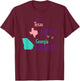 Proud girl Design Just a Texas girl in a Georgia World T-Shirt - T-Shirt | Maroon