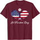 Patriotic Pickleball Let Freedom Ring 4th of July Pickleball Kids Men T-Shirt - T-Shirt | Maroon