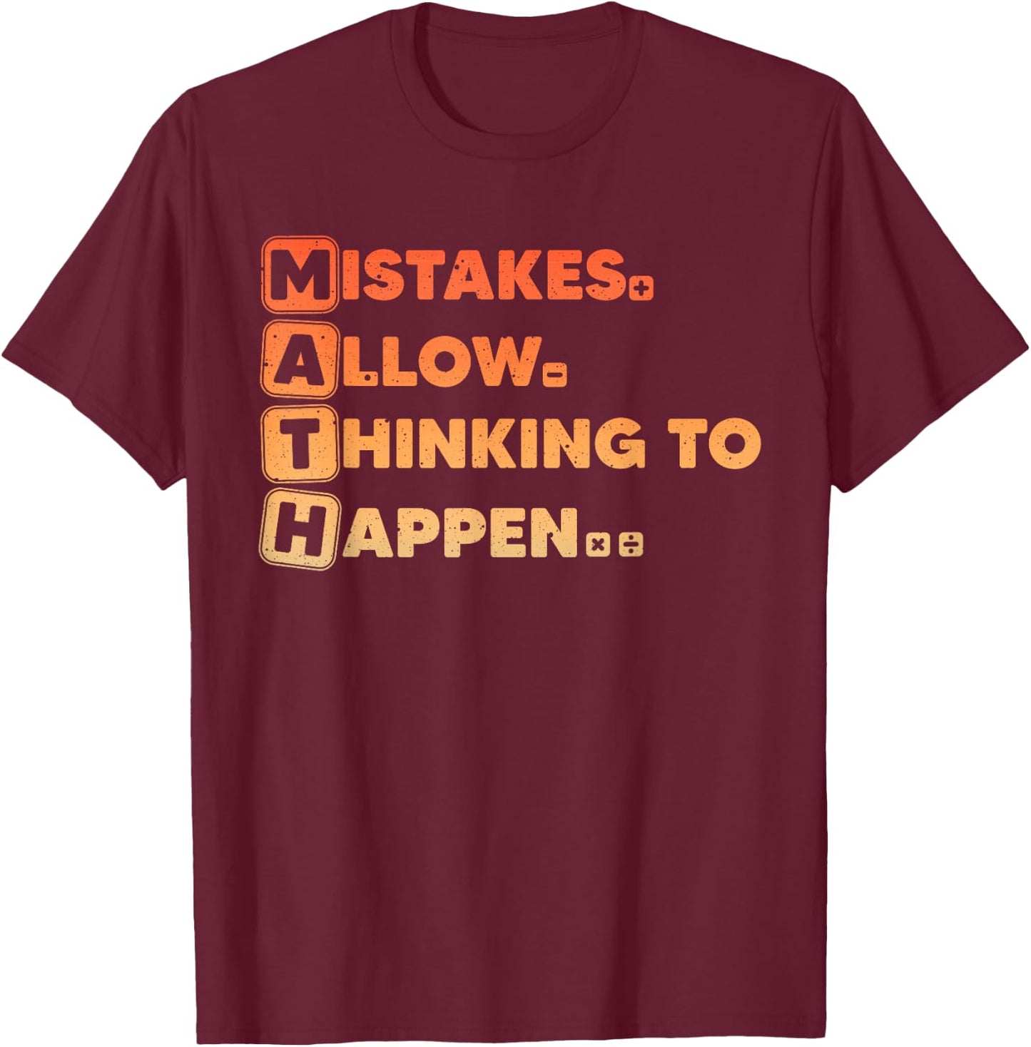 Best Math Art Women Calculus Algebra Math Geek Lover T-Shirt - T-Shirt | Maroon