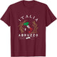 Abruzzo Italy Vacation Souvenir T-Shirt - T-Shirt | Maroon
