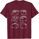 Different Faces Of Frog Kawaii Desert Rain Frog T-Shirt - T-Shirt | Maroon