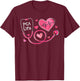 Pca Life Valentine Heart Stethoscope T-Shirt - T-Shirt | Maroon