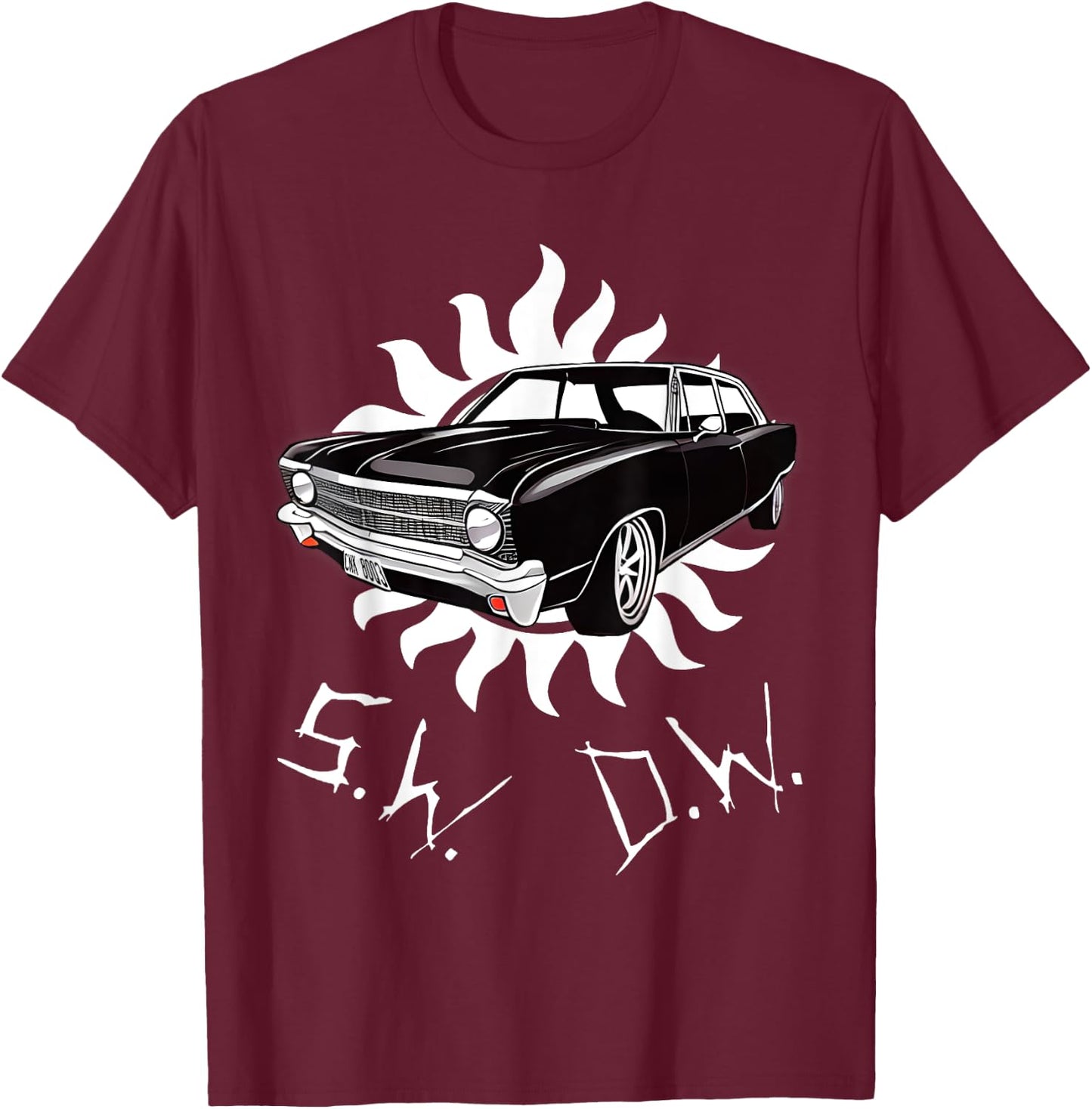 SW and DW SPN Baby Nostalgia T-Shirt - T-Shirt | Maroon