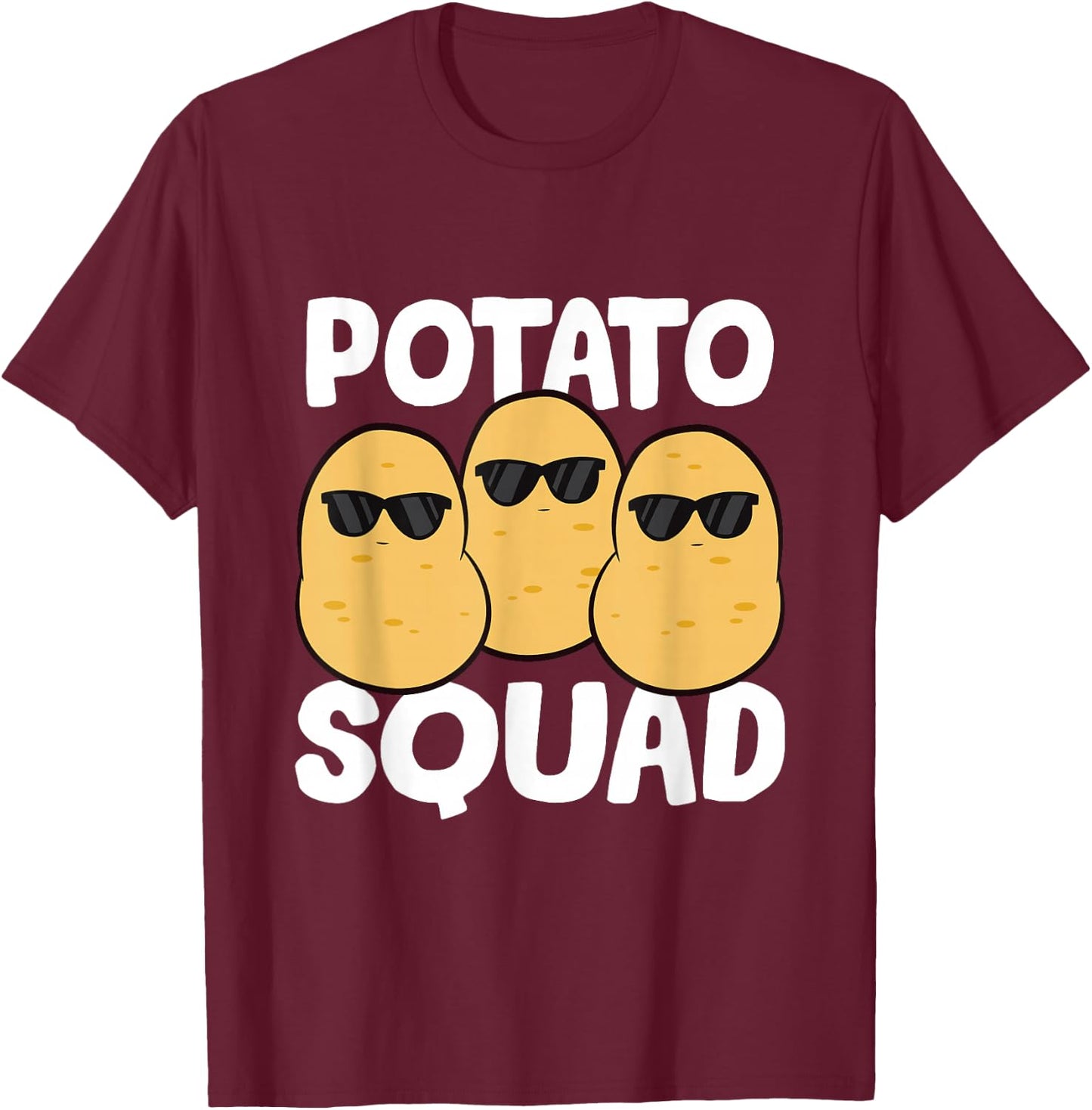 Potato Squad T-Shirt - T-Shirt | Maroon