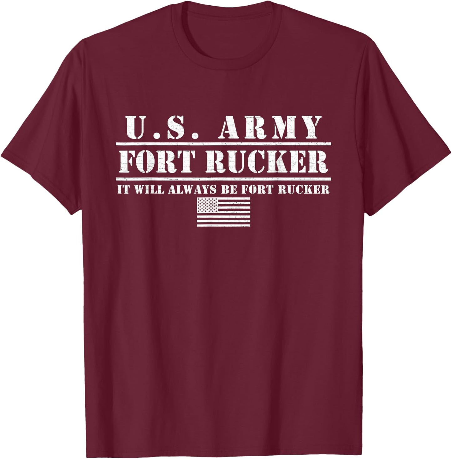 Fort Rucker Alabama Aviation Al It Will Always Be Ft Rucker T-Shirt - T-Shirt | Maroon