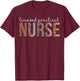 Leopard LPN Licensed Practical Nurse healthcare workers T-Shirt - T-Shirt | Maroon