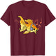 Goldfish Listening Music Headphones Musician T-Shirt - T-Shirt | Maroon