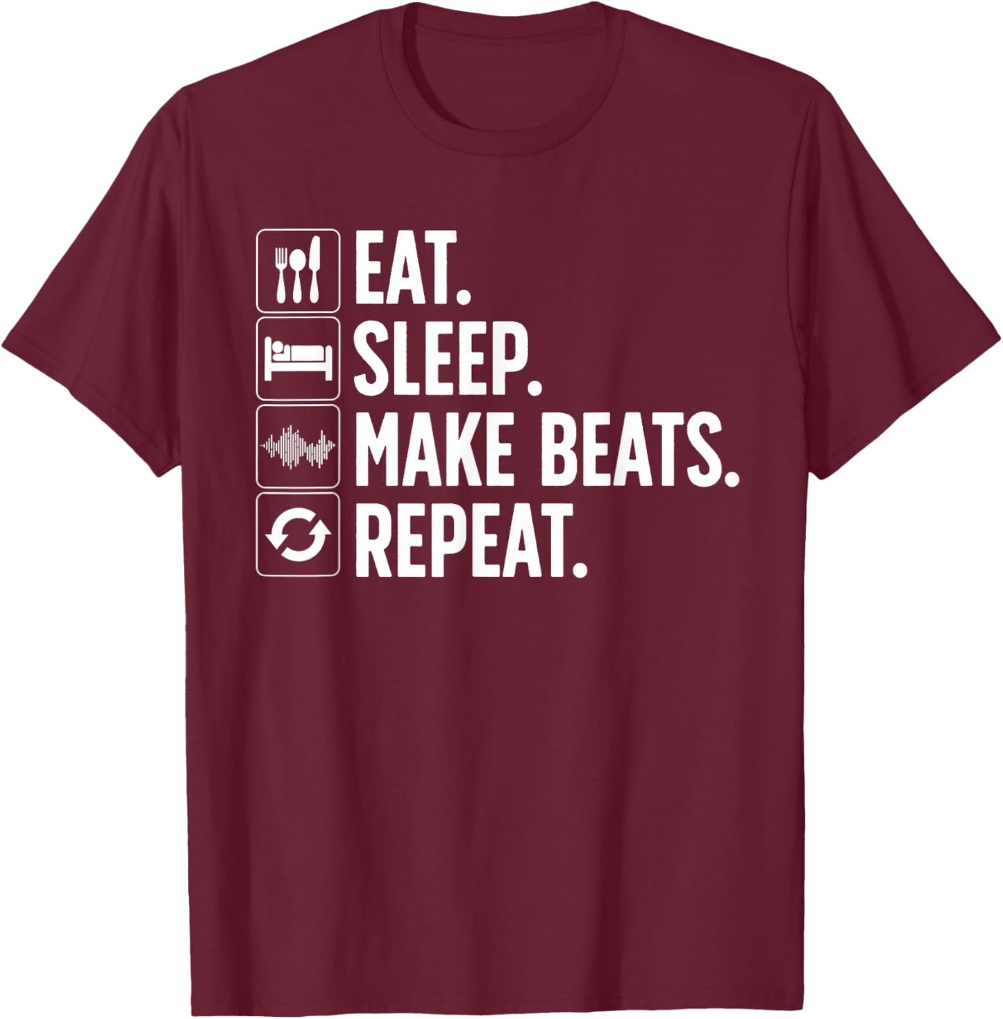 Cool Music Producer Women DJ Beatmaker EDM Musician T-Shirt - T-Shirt | Maroon