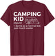 Camping Kid Definition Funny Camper T-Shirt - T-Shirt | Maroon