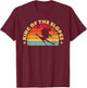 Skiing Funny Skier King Of The Slopes Ski T-Shirt - T-Shirt | Maroon