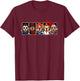 My Little Horror Crew - Halloween Horror Movies Chicken T-Shirt - T-Shirt | Maroon