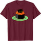 Sushi Cats - IKURA (Salmon Roe) Kawaii, Cute, Japanese Food T-Shirt - T-Shirt | Maroon