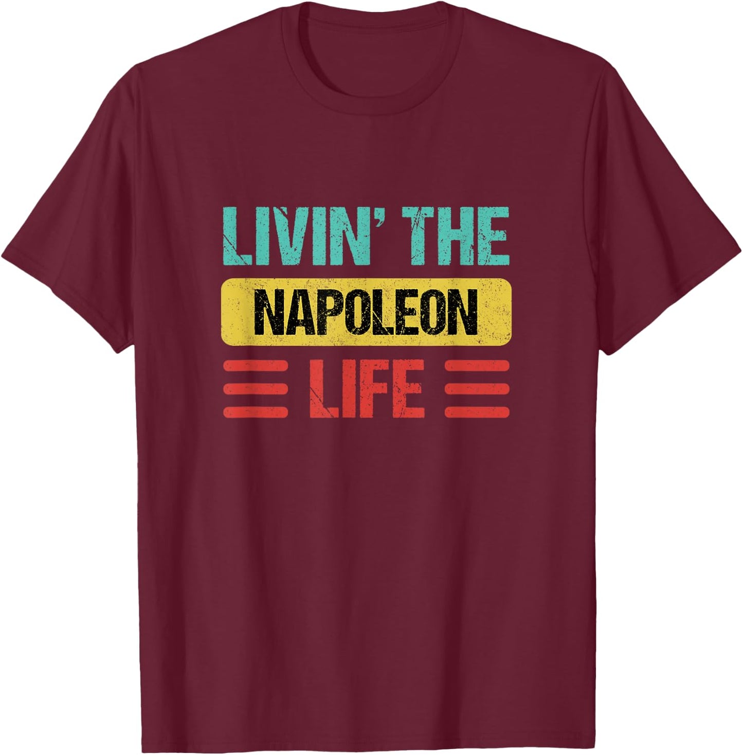 Napoleon Name T-Shirt - T-Shirt | Maroon