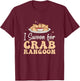 Funny I Swoon For Crab Rangoon A Chinese Cheese Wonton Lover T-Shirt - T-Shirt | Maroon