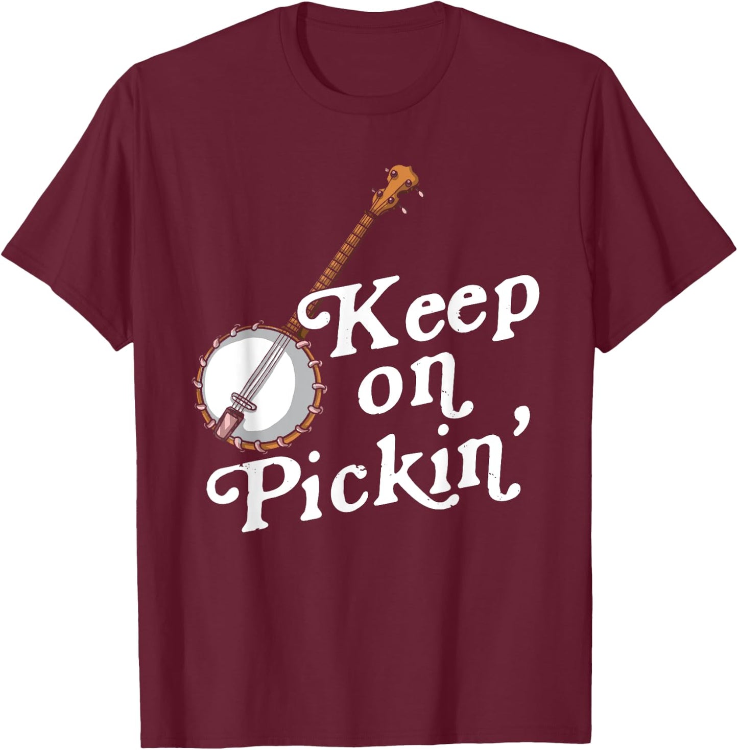 Banjo Bluebird Tennesse Mandolin Bluegrass T-Shirt - T-Shirt | Maroon