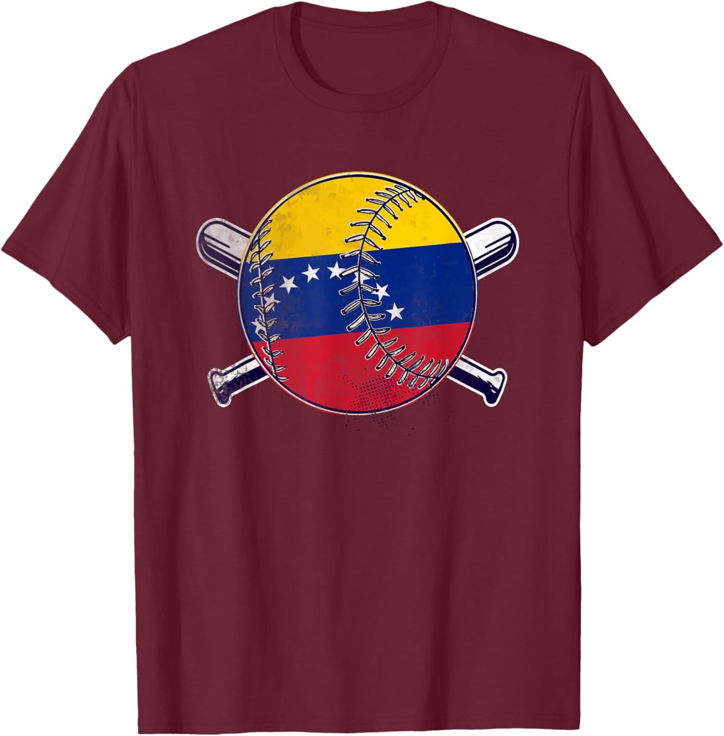 Venezuelan Baseball Sport Venezuela Baseball T-Shirt - T-Shirt | Maroon