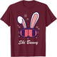 Funny Snowboard Ski Face Funny Ski Bunny T-Shirt - T-Shirt | Maroon