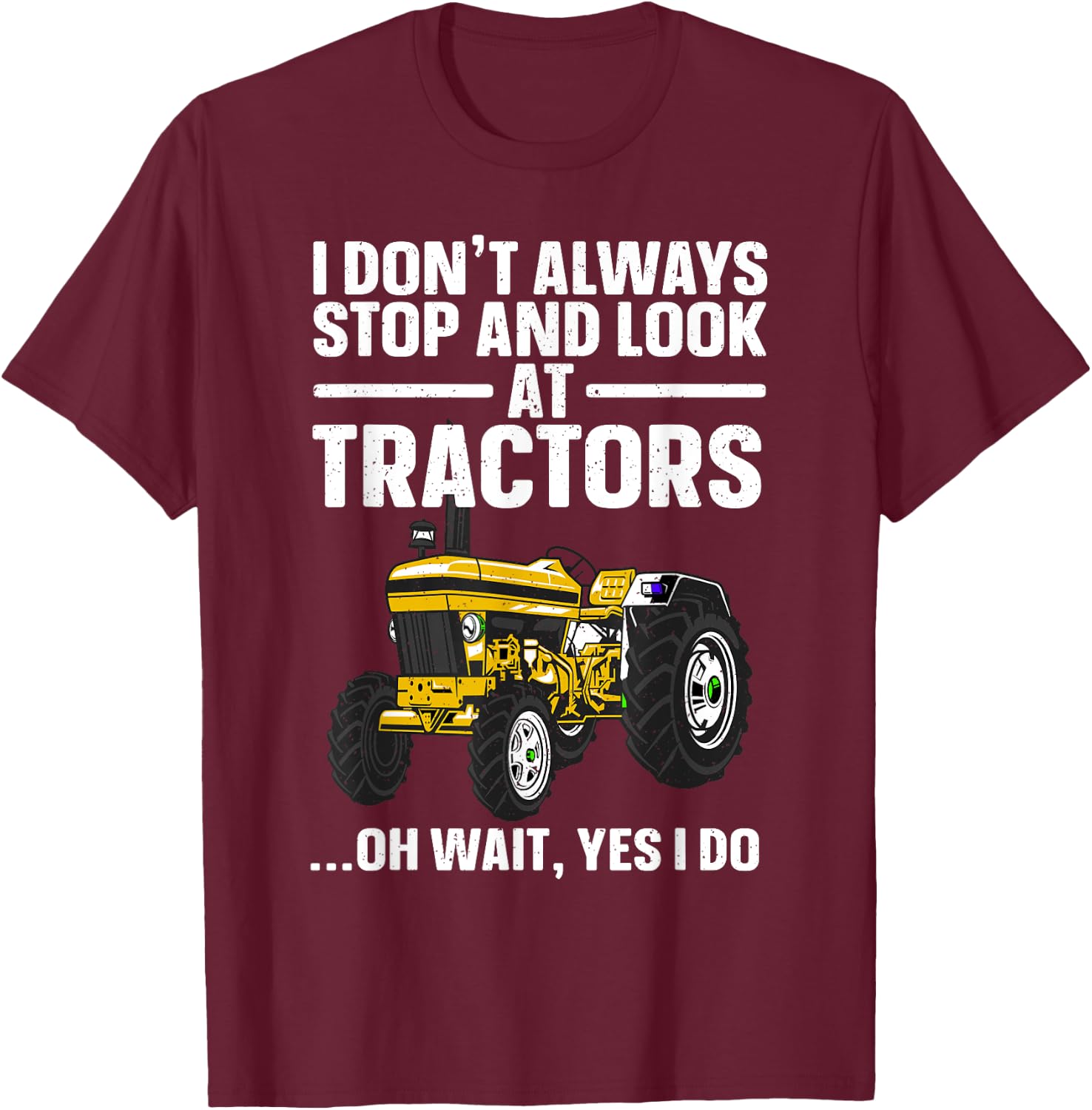 Best Tractor Art For Boys Men Women Cattle Tractor Farmer T-Shirt - T-Shirt | Maroon