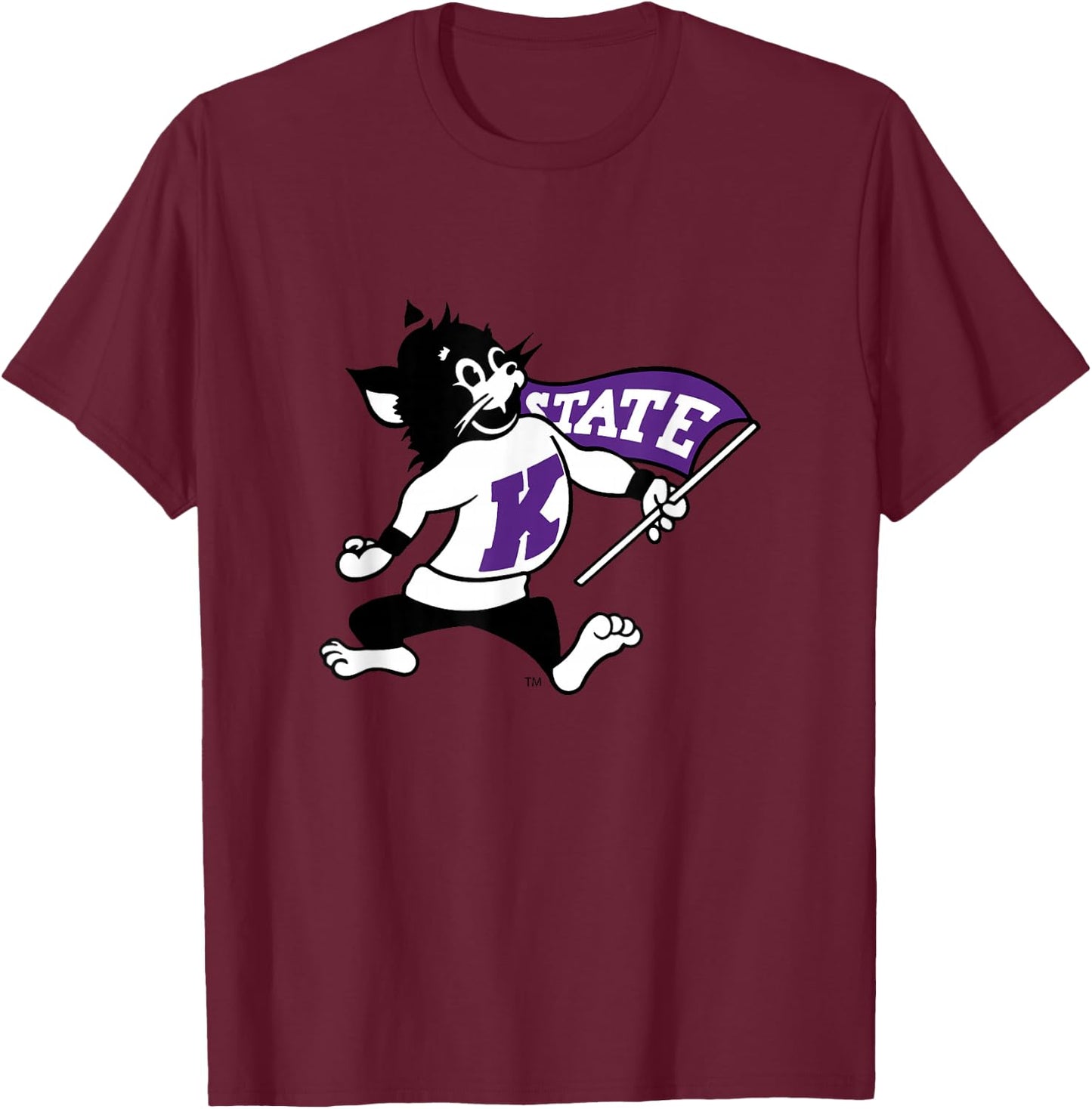 Kansas State Wildcats | Official NCAA University | RYLKSU06 T-Shirt - T-Shirt | Maroon