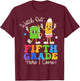 Watch Out Fifth Grade Here I Come 5th Grade Boys Girls T-Shirt - T-Shirt | Maroon
