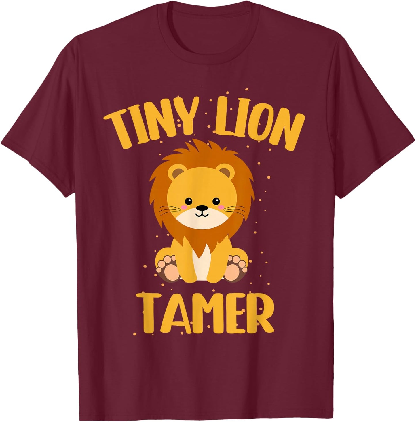Circus Lion Tamer Shirt - Circus Shirts - Tiny Lion Tamer T-Shirt - T-Shirt | Maroon