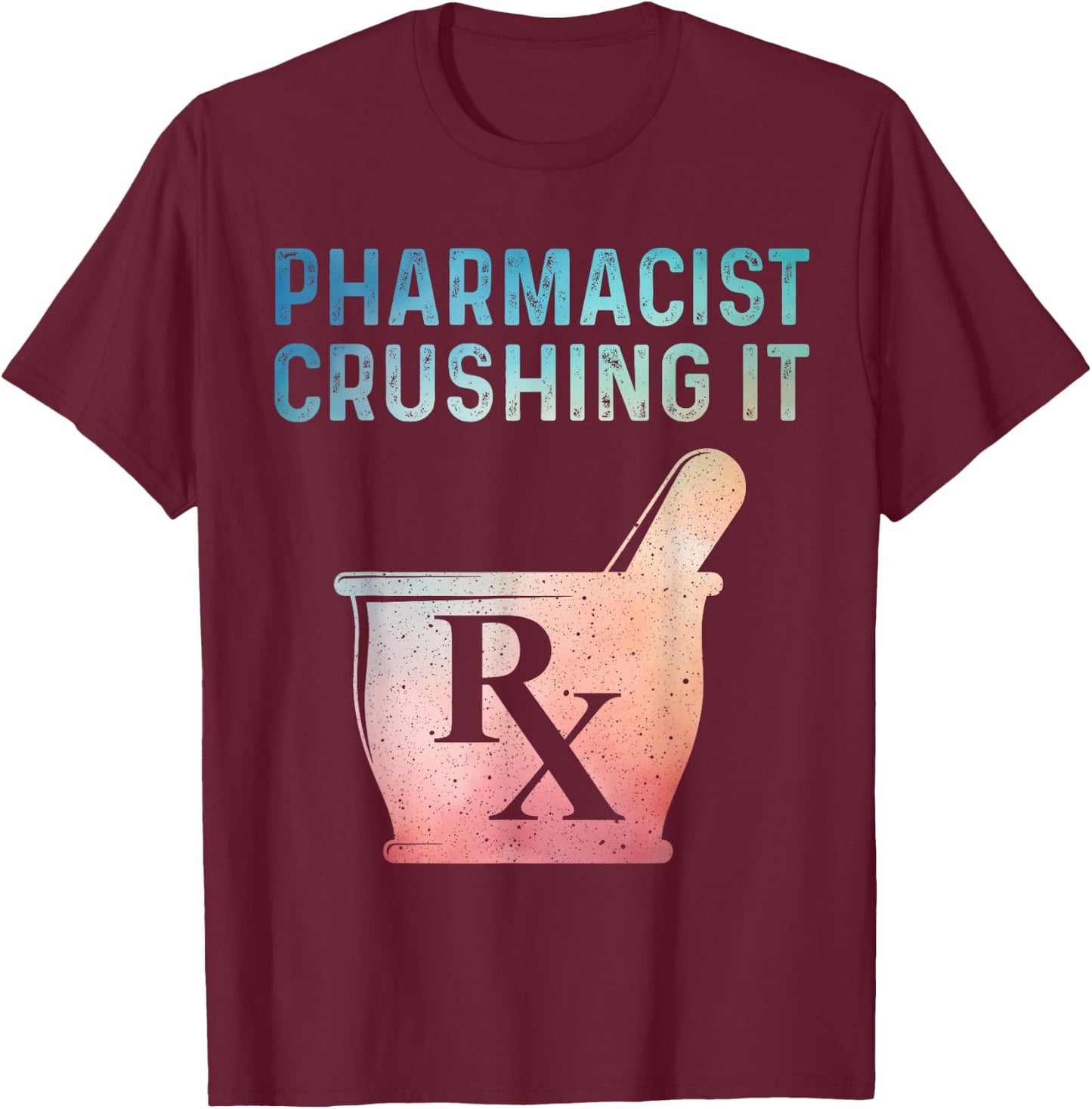 Funny Pharmacist Design Women Pharmacy Technician T-Shirt - T-Shirt | Maroon
