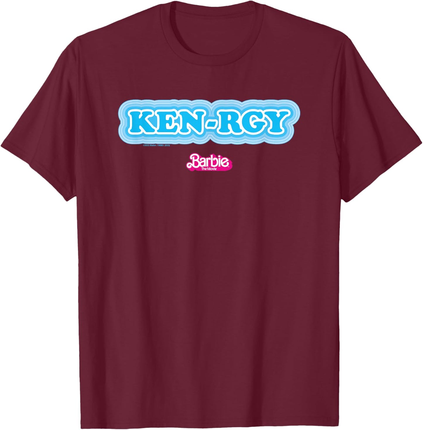 Barbie The Movie - Ken-rgy Blue T-Shirt - T-Shirt | Maroon