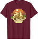 Minecraft Vanilla Camels In The Desert Group Shot T-Shirt - T-Shirt | Maroon