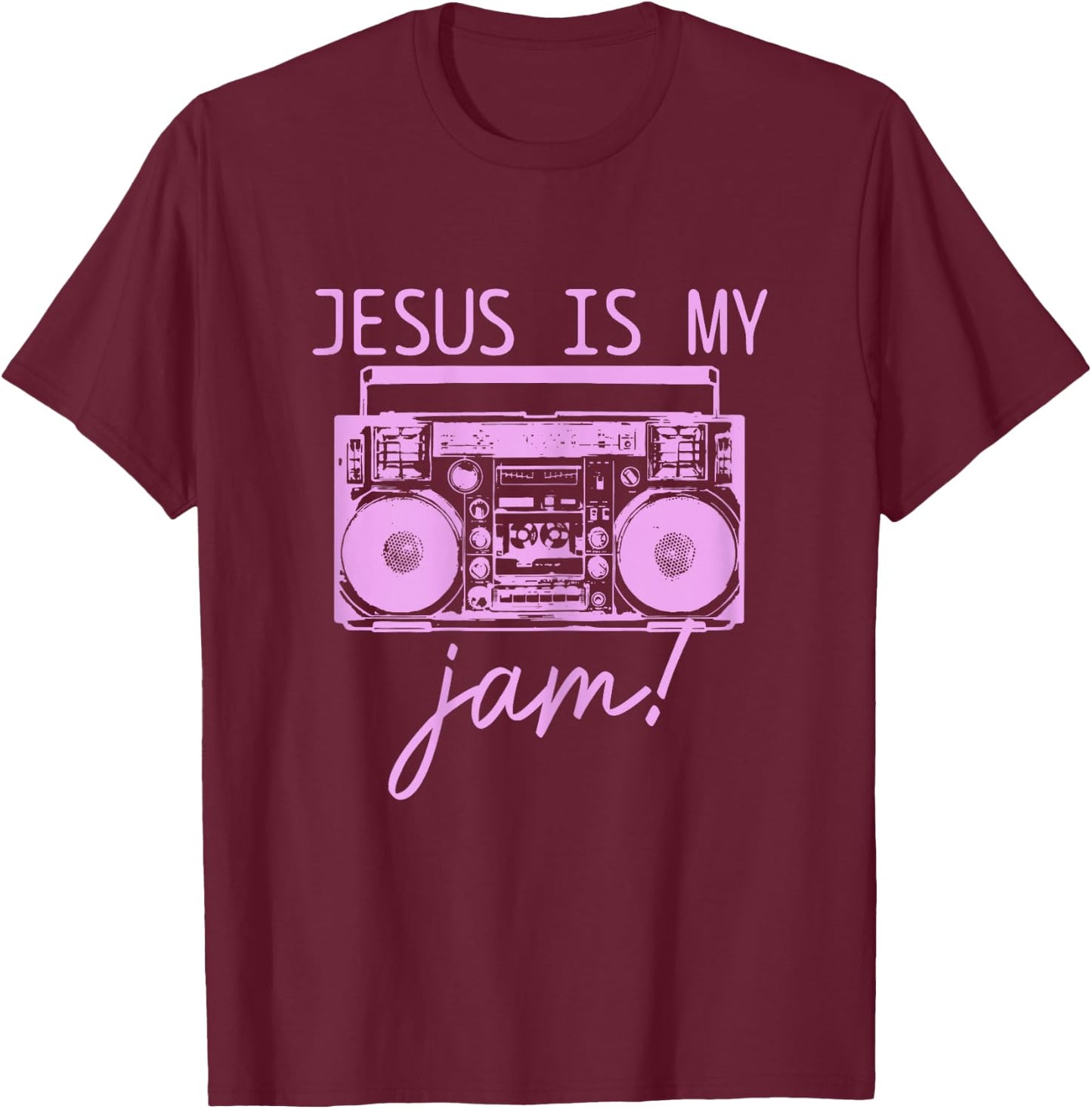 Jesus Christian Music Funny Bible Pastor Faith T-Shirt - T-Shirt | Maroon