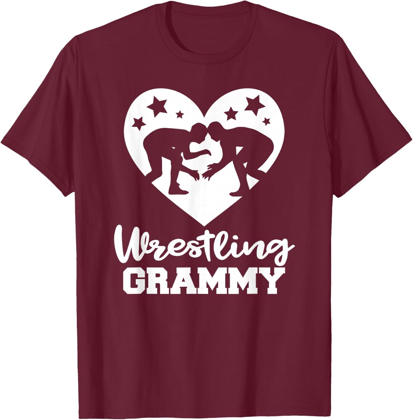 Wrestling Grammy Funny Wrestler Athlete Grammy T-Shirt - T-Shirt | Maroon