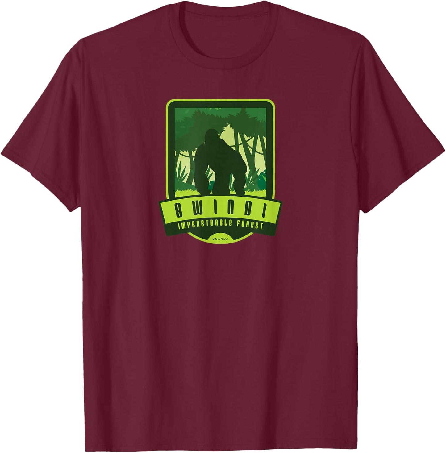 Bwindi Impenetrable National Park - Uganda T-Shirt - T-Shirt | Maroon