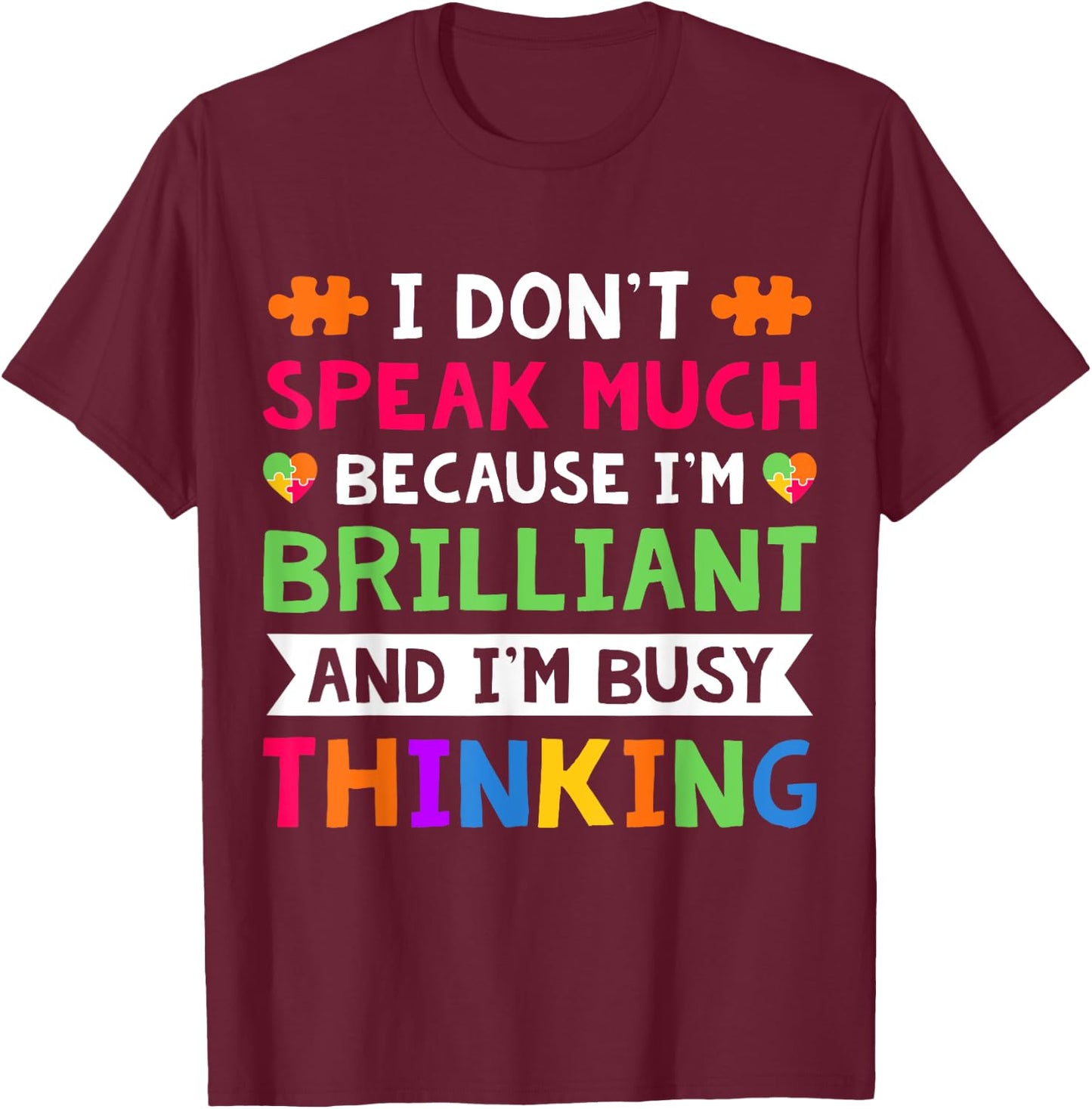 My Child May Be Non Verbal I May Be Nonverbal Autism Mom T-Shirt - T-Shirt | Maroon