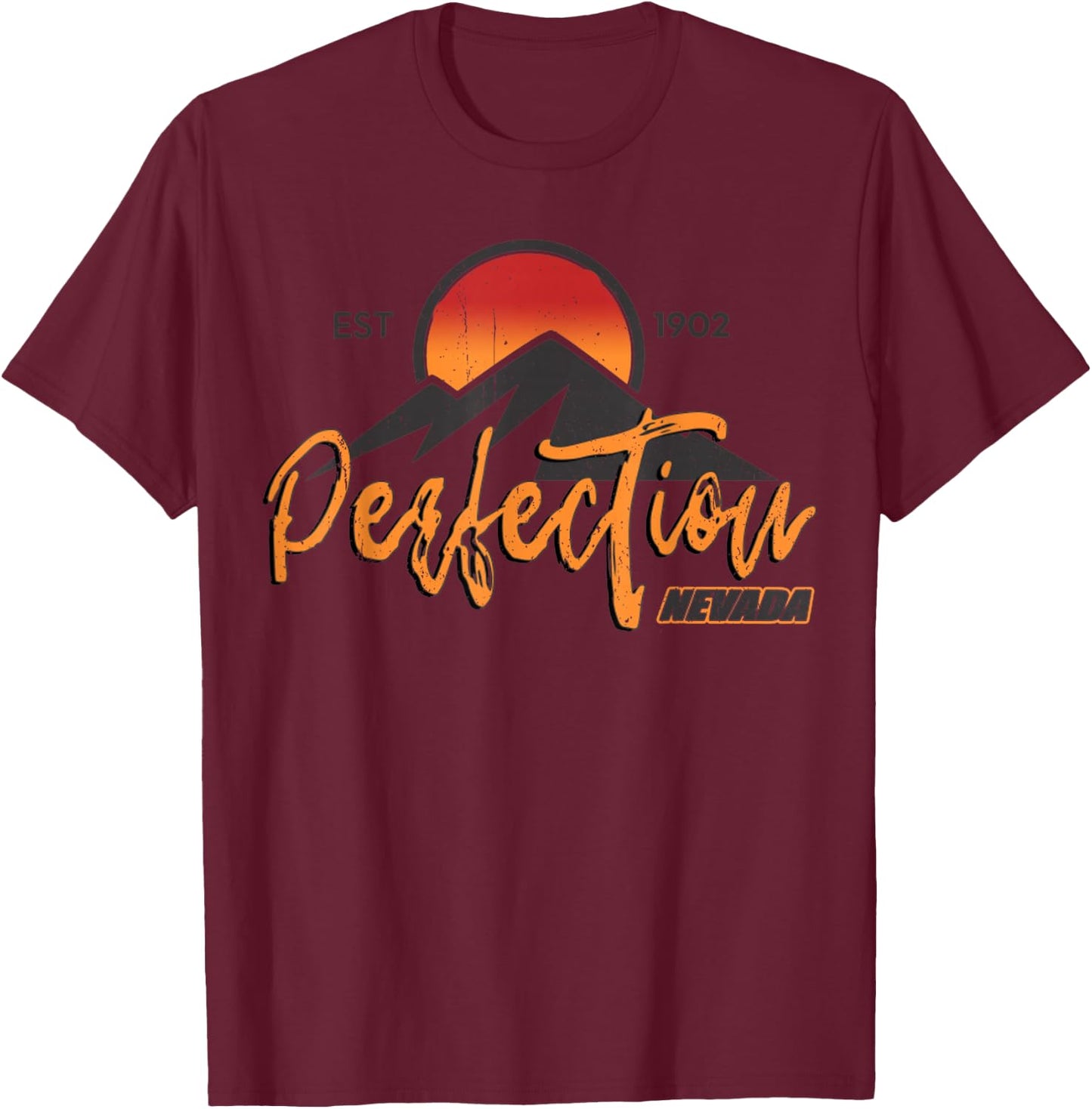 Vintage Tremors Perfection Nevada T-Shirt - T-Shirt | Maroon