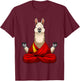 Cute Llama Design Women Alpaca Animal Llama Lovers T-Shirt - T-Shirt | Maroon